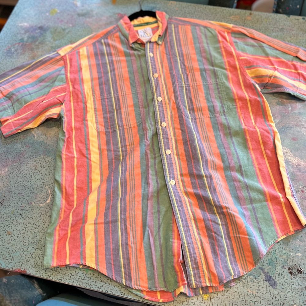 90s Striped Button Down